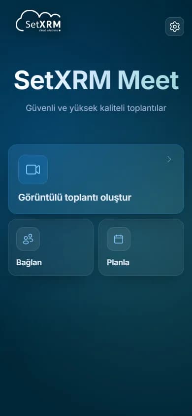 SetXRM Meet – Mobil cihazlardan katılım